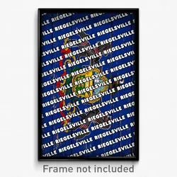 Riegelsville Pennsylvania Poster (PA City Souvenir 11x17 Town Print)