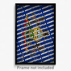 Arendtsville Pennsylvania Poster (PA City Souvenir 11x17 Town Print)