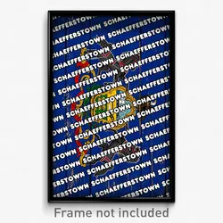 Schaefferstown Pennsylvania Poster (PA City Souvenir 11x17 Town Print)
