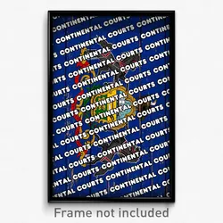 Continental Courts Pennsylvania Poster (PA City Souvenir 11x17 Town Print)