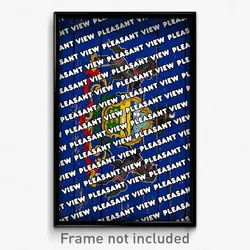 Pleasant View Pennsylvania Poster (PA City Souvenir 11x17 Town Print)