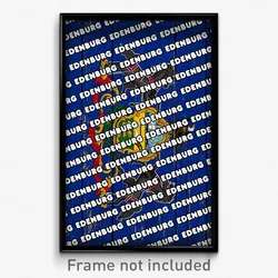 Edenburg Pennsylvania Poster (PA City Souvenir 11x17 Town Print)