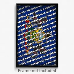 Hooversville Pennsylvania Poster (PA City Souvenir 11x17 Town Print)