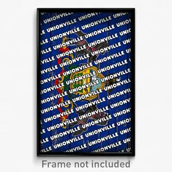 Unionville Pennsylvania Poster (PA City Souvenir 11x17 Town Print)