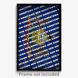 New Kingstown Pennsylvania Poster (PA City Souvenir 11x17 Town Print)