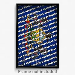 Bendersville Pennsylvania Poster (PA City Souvenir 11x17 Town Print)