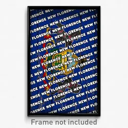 New Florence Pennsylvania Poster (PA City Souvenir 11x17 Town Print)