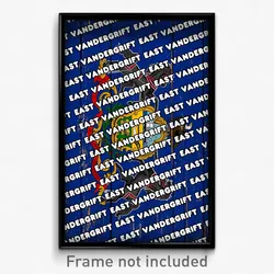 East Vandergrift Pennsylvania Poster (PA City Souvenir 11x17 Town Print)