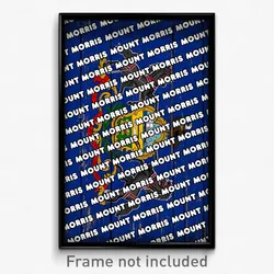 Mount Morris Pennsylvania Poster (PA City Souvenir 11x17 Town Print)