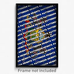 Patterson Heights Pennsylvania Poster (PA City Souvenir 11x17 Town Print)