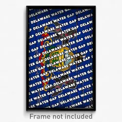 Delaware Water Gap Pennsylvania Poster (PA City Souvenir 11x17 Town Print)