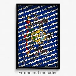 Aaronsburg Pennsylvania Poster (PA City Souvenir 11x17 Town Print)