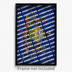Jamestown Pennsylvania Poster (PA City Souvenir 11x17 Town Print)