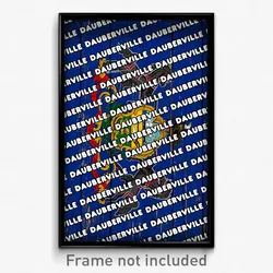 Dauberville Pennsylvania Poster (PA City Souvenir 11x17 Town Print)
