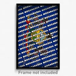 Mocanaqua Pennsylvania Poster (PA City Souvenir 11x17 Town Print)