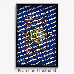 Marshallton Pennsylvania Poster (PA City Souvenir 11x17 Town Print)