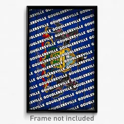 Gouglersville Pennsylvania Poster (PA City Souvenir 11x17 Town Print)