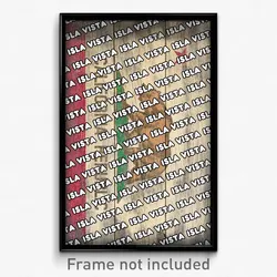 Isla Vista California Poster (CA City Souvenir 11x17 Town Print)
