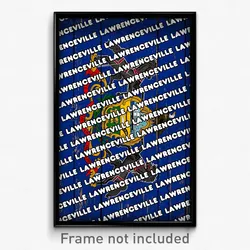 Lawrenceville Pennsylvania Poster (PA City Souvenir 11x17 Town Print)