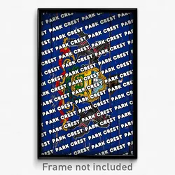 Park Crest Pennsylvania Poster (PA City Souvenir 11x17 Town Print)
