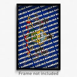 Carlisle Barracks Pennsylvania Poster (PA City Souvenir 11x17 Town Print)