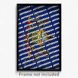 Jefferson Pennsylvania Poster (PA City Souvenir 11x17 Town Print)