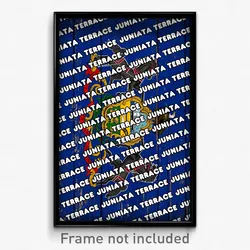 Juniata Terrace Pennsylvania Poster (PA City Souvenir 11x17 Town Print)