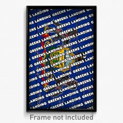 Greens Landing Pennsylvania Poster (PA City Souvenir 11x17 Town Print)