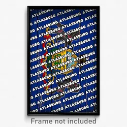 Atlasburg Pennsylvania Poster (PA City Souvenir 11x17 Town Print)