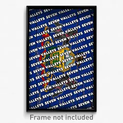 Seven Valleys Pennsylvania Poster (PA City Souvenir 11x17 Town Print)