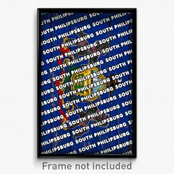 South Philipsburg Pennsylvania Poster (PA City Souvenir 11x17 Town Print)