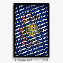 Forestville Pennsylvania Poster (PA City Souvenir 11x17 Town Print)