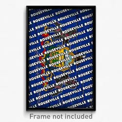 Rouseville Pennsylvania Poster (PA City Souvenir 11x17 Town Print)