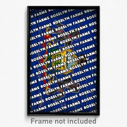 Rosslyn Farms Pennsylvania Poster (PA City Souvenir 11x17 Town Print)