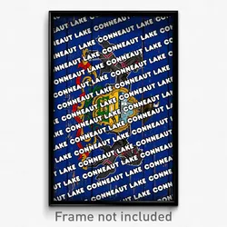 Conneaut Lake Pennsylvania Poster (PA City Souvenir 11x17 Town Print)
