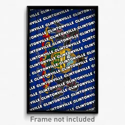 Clintonville Pennsylvania Poster (PA City Souvenir 11x17 Town Print)
