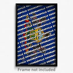 Cochranville Pennsylvania Poster (PA City Souvenir 11x17 Town Print)