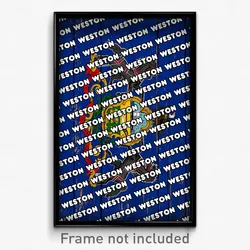 Weston Pennsylvania Poster (PA City Souvenir 11x17 Town Print)