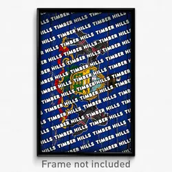Timber Hills Pennsylvania Poster (PA City Souvenir 11x17 Town Print)
