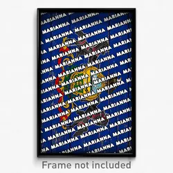 Marianna Pennsylvania Poster (PA City Souvenir 11x17 Town Print)