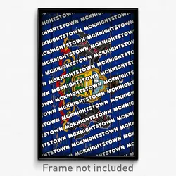 McKnightstown Pennsylvania Poster (PA City Souvenir 11x17 Town Print)