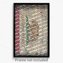 Camp Pendleton South California Poster (CA City Souvenir 11x17 Town Print)