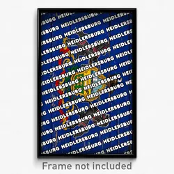 Heidlersburg Pennsylvania Poster (PA City Souvenir 11x17 Town Print)