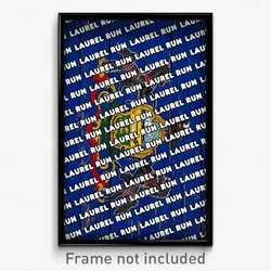 Laurel Run Pennsylvania Poster (PA City Souvenir 11x17 Town Print)