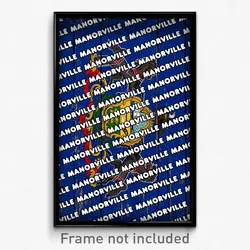 Manorville Pennsylvania Poster (PA City Souvenir 11x17 Town Print)