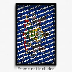 Montrose Manor Pennsylvania Poster (PA City Souvenir 11x17 Town Print)