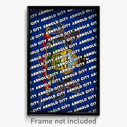 Arnold City Pennsylvania Poster (PA City Souvenir 11x17 Town Print)
