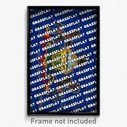 Grassflat Pennsylvania Poster (PA City Souvenir 11x17 Town Print)