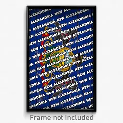 New Alexandria Pennsylvania Poster (PA City Souvenir 11x17 Town Print)