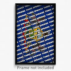 Three Springs Pennsylvania Poster (PA City Souvenir 11x17 Town Print)
